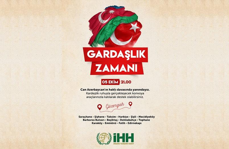 İHH Azerbaycan’a destek konvoyu