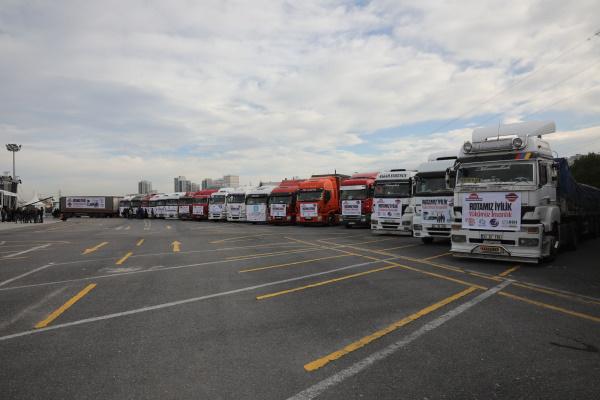350 TIR insani yardım yola çıktı