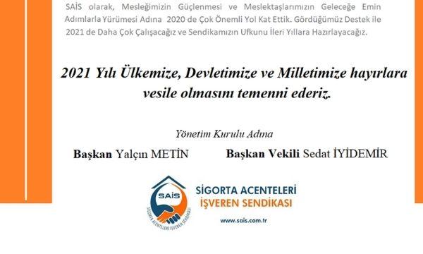 SAİS: 2021’de Daha Çok Çalışacağız