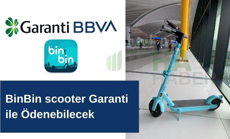 BinBin scooter Garanti ile Ödenebilecek