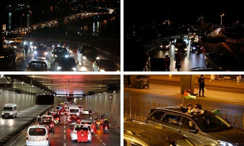 İHH Kudüs'e Umut Ol Konvoyu İle İstanbul Ayağa Kalktı