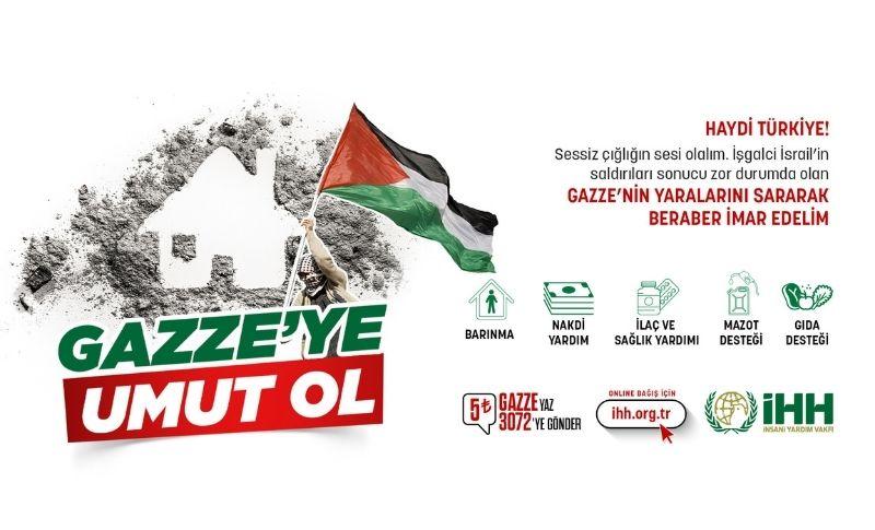 İHH’dan Filistin’e Acil Yardım “Gazze’ye Umut Ol”