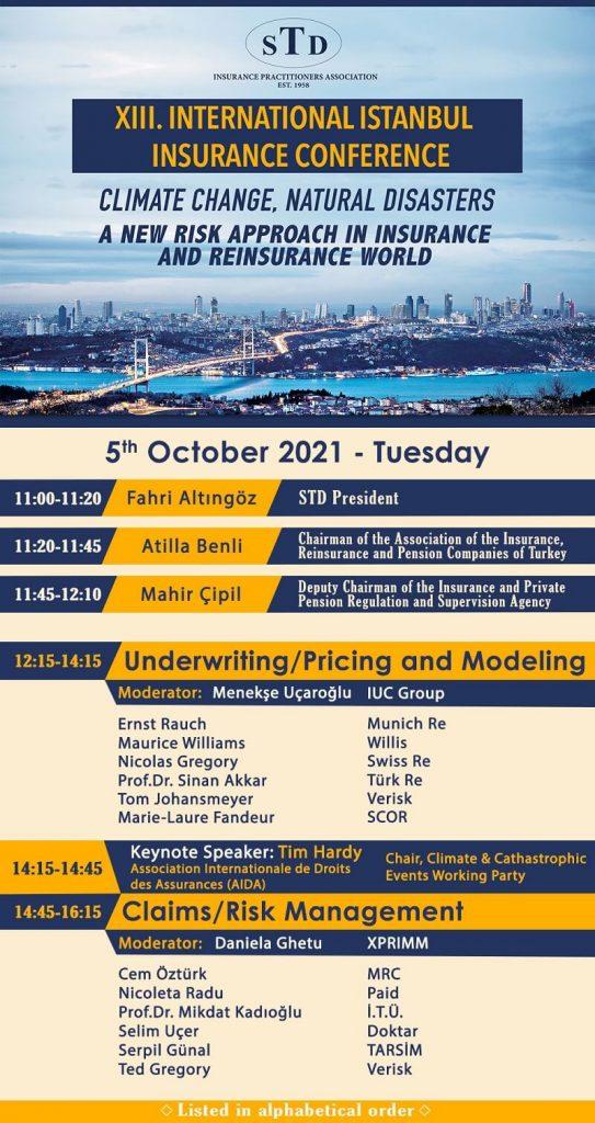 13. Uluslararası İstanbul Sigortacılık Konferansı 5 Ekim’de Yapılacak