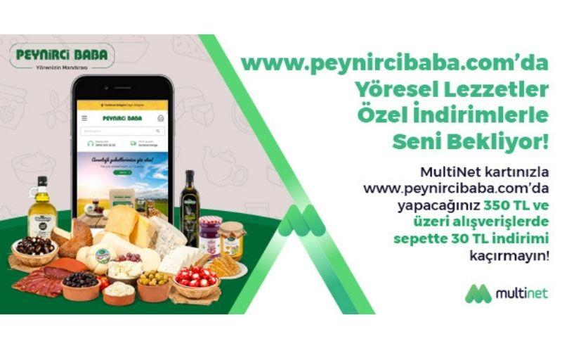 Multinet'lilere Peynirci Baba'dan 30 TL İndirim!