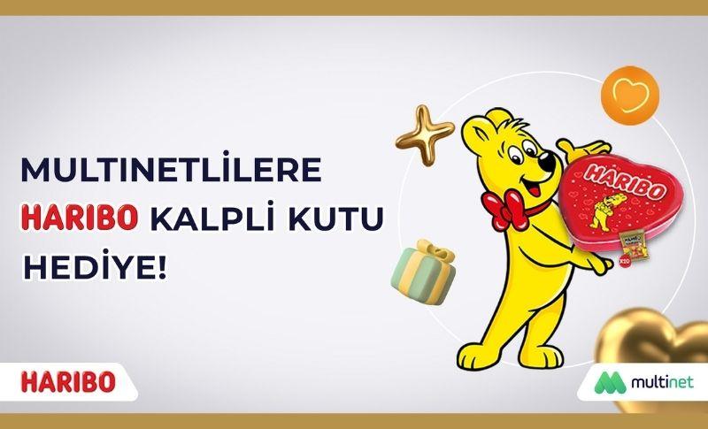 MultiNet'lilere Haribo'dan Kalpli Kutu Hediye! 1 MultiNet'lilere Haribo'dan Kalpli Kutu Hediye!