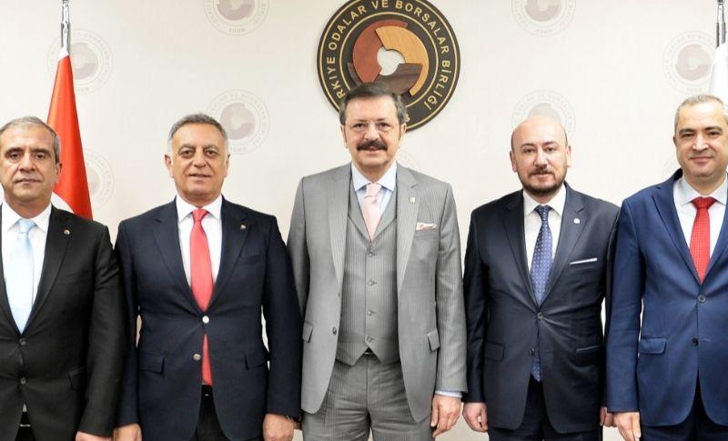 Levent Korkut TOBB Başkanı Rifat Hisarcıklıoğlu