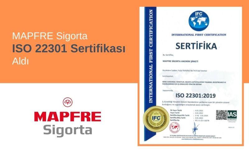 MAPFRE Sigorta ISO 22301 Sertifikası Aldı
