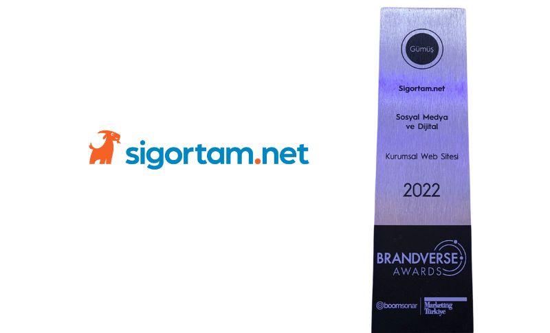 Sigortam.net’in Yeni Web Sitesine Ödül