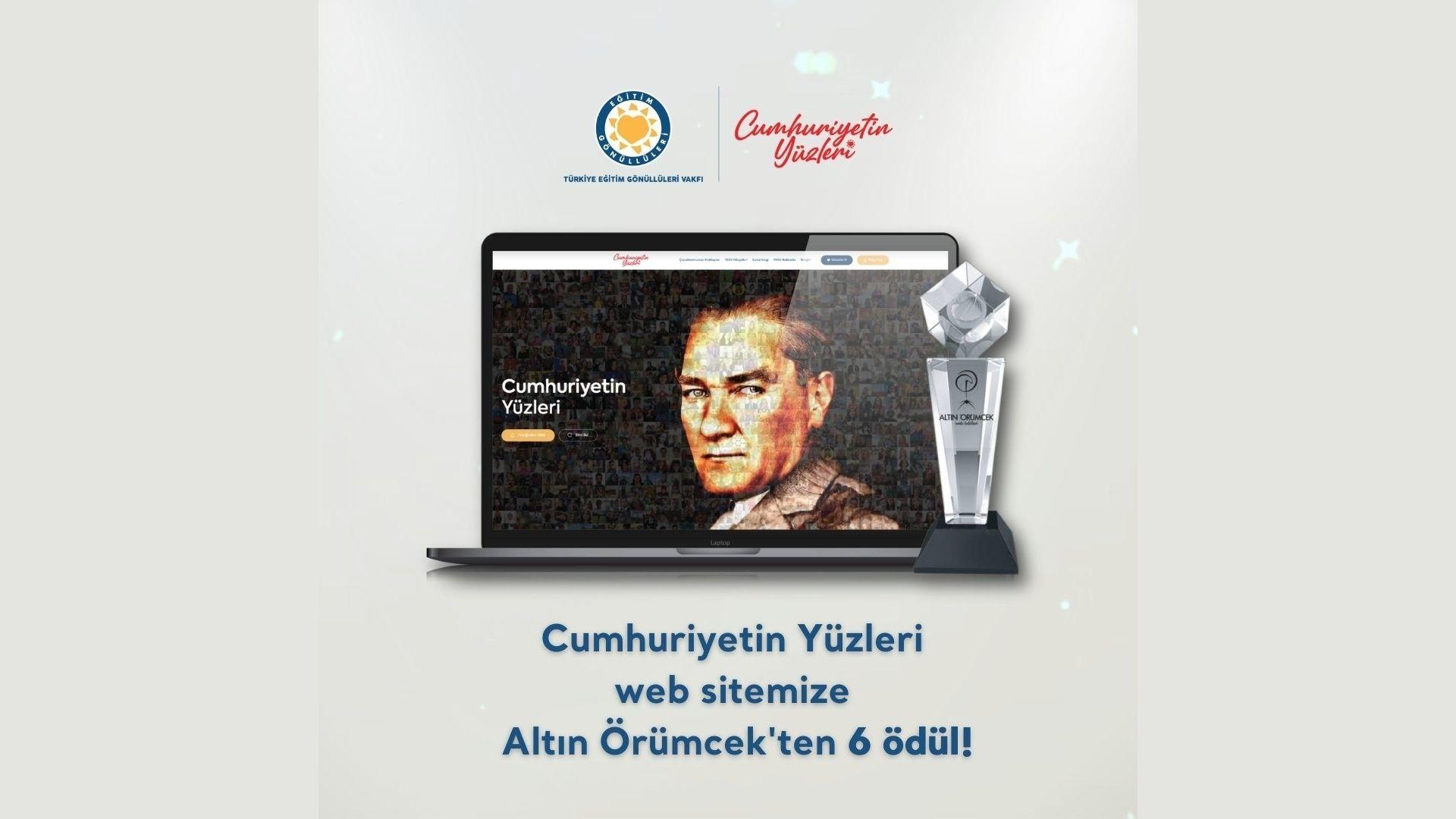 TEGV’in ‘Cumhuriyet’in Yüzleri’ Projesinin Web Sitesine 6 Ödül