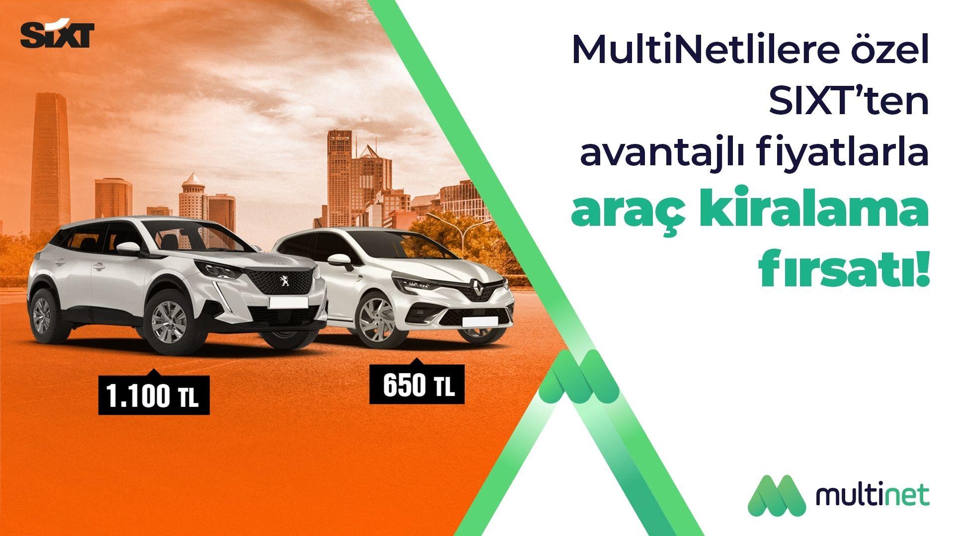 Multinet Kullanıcıları Araç Kiralamada İndirim Fırsatı Yakalıyor