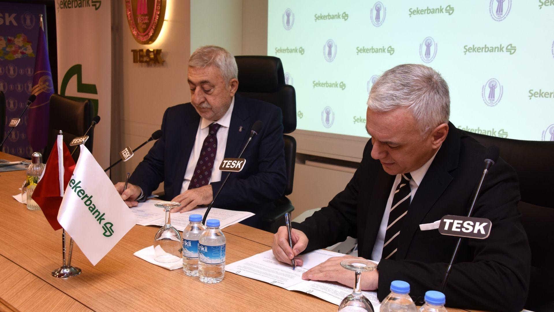 Esnafın Kapısı Hep Açık Kalsın Diye Şekerbank’tan TESK İş Birliği 