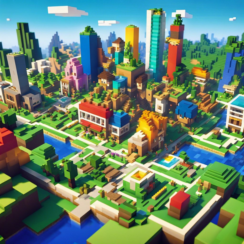 Renkli Şehirler: Minecraft'ta Kendi Şehrini Yap!