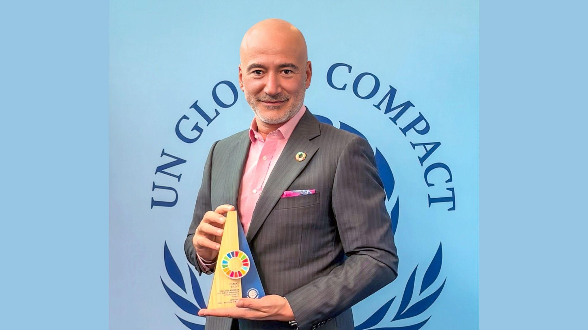 Zurich Sigorta Grubu Türkiye Ceo’su Yılmaz Yıldız’a Birleşmiş Milletler’den Liderlik Ödülü