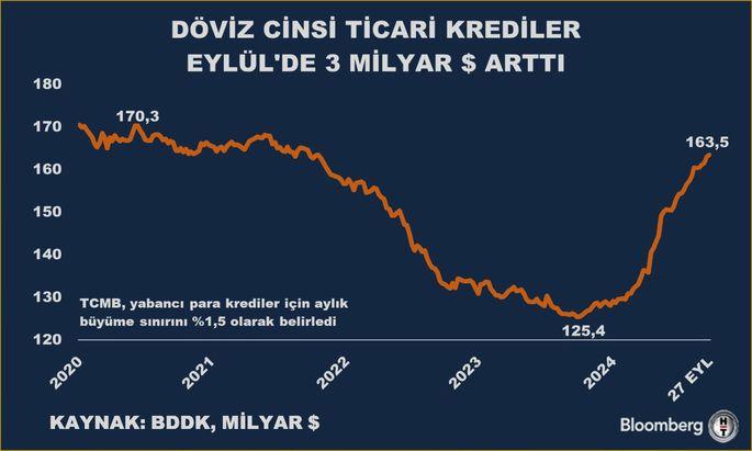 Döviz Cinsi Ticari Kredilerdeki Artış Trendi