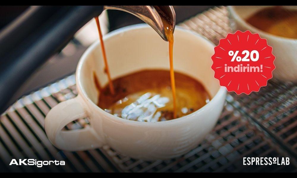 Aksigortalılara Espressolab’den Yüzde 20 İndirim