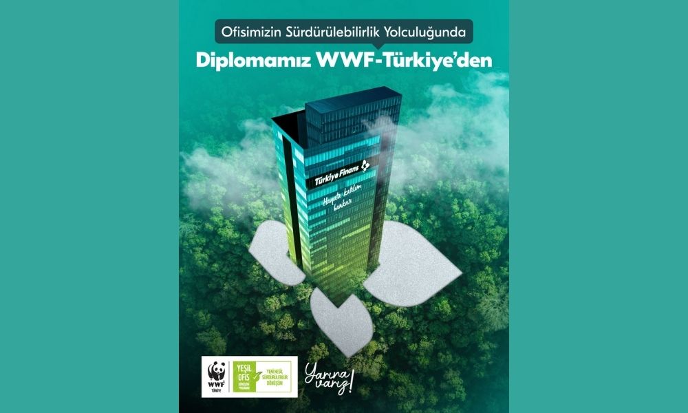 Türkiye Finans’a WWF’den Yeşil Ofis Diploması