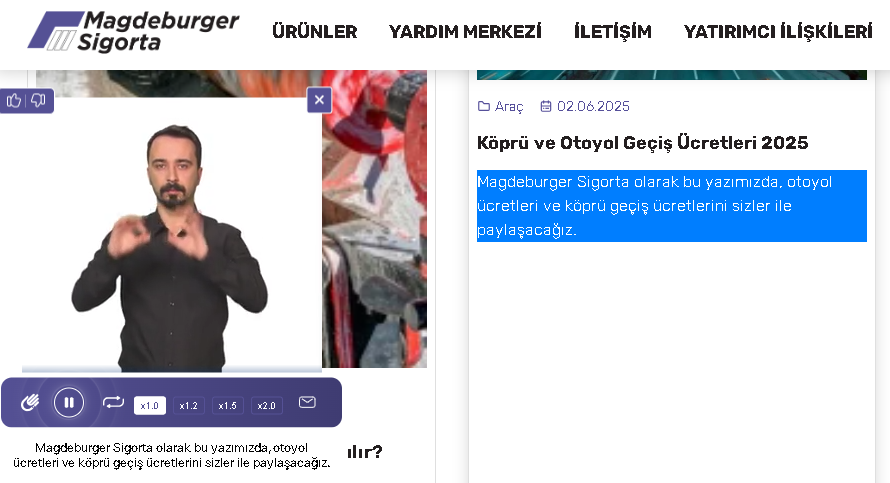 Magdeburger Sigorta, Web Sitesini Engelliler İçin Erişime Uygun Hale Getirdi