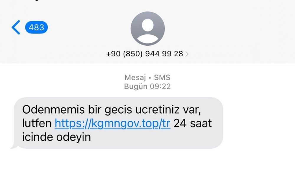 Sahte HGS SMS’lerine Dikkat