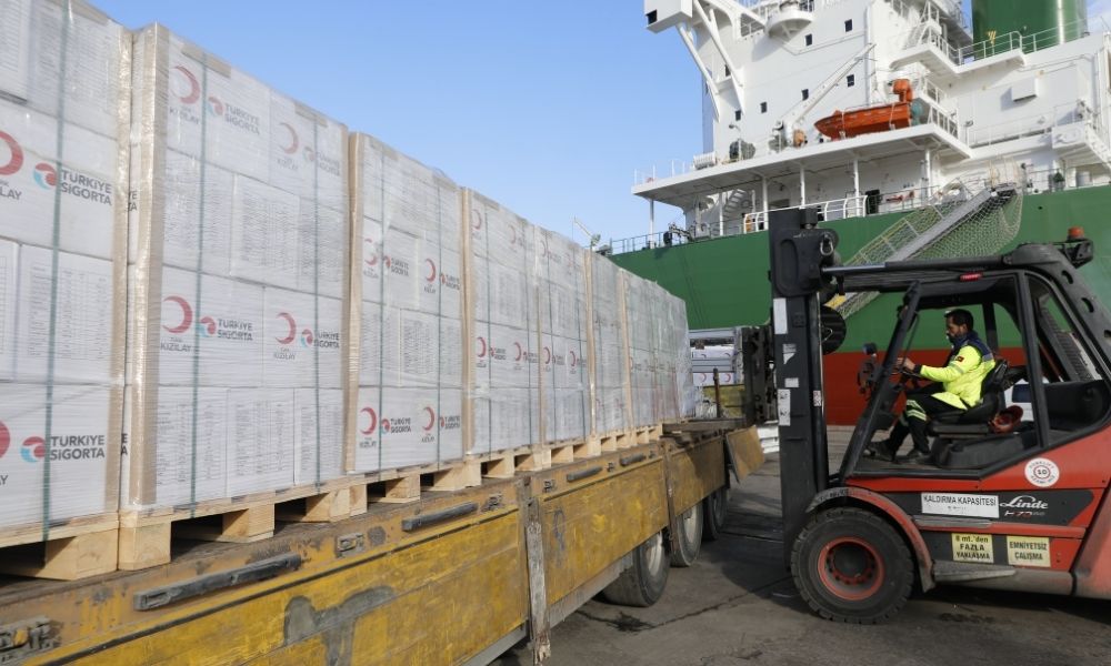 Türkiye Sigorta ve Türk Kızılay iş birliğiyle Gazze’ye destek