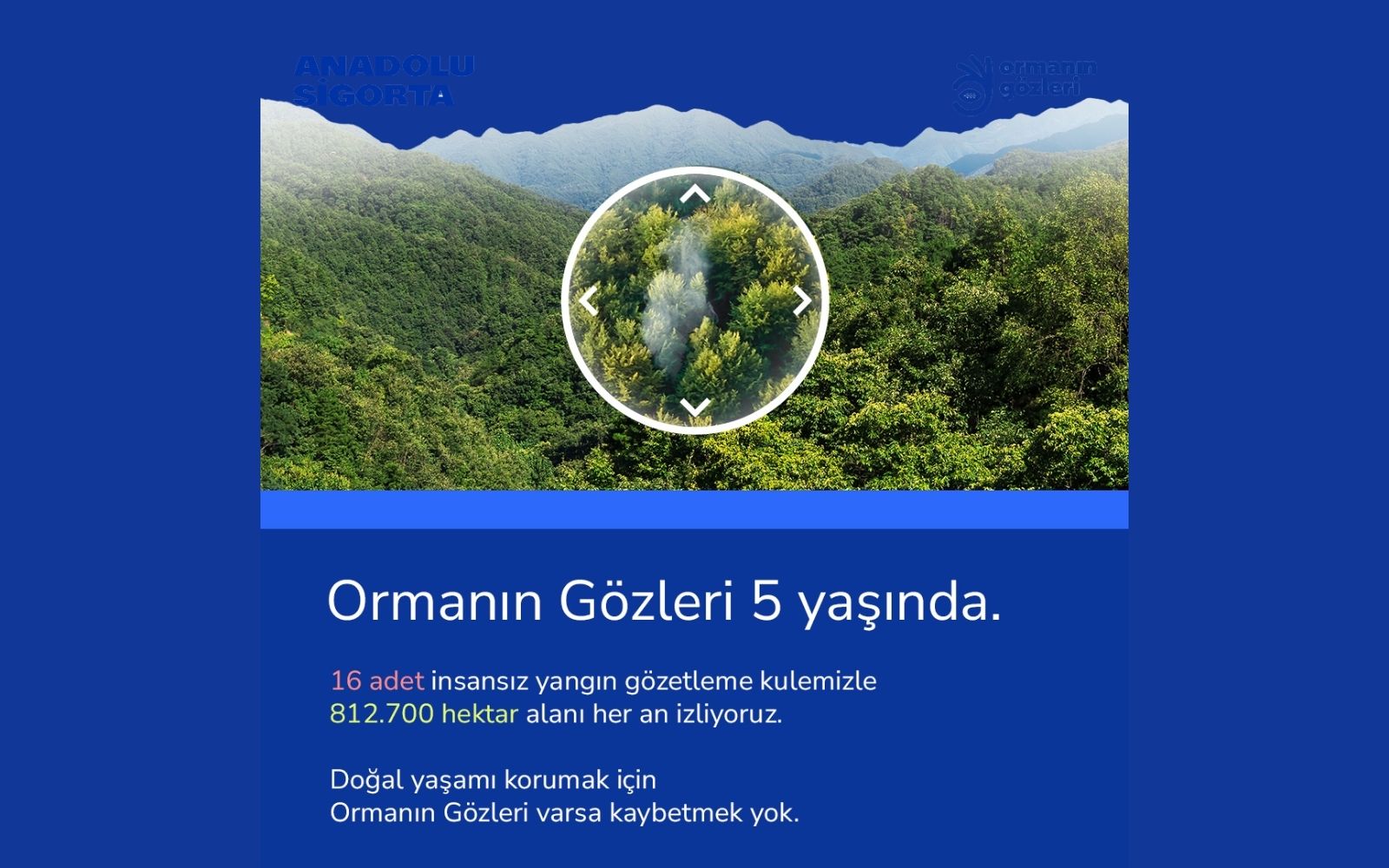 Anadolu Sigorta’nın Ormanın Gözleri Projesi 5. Yılında