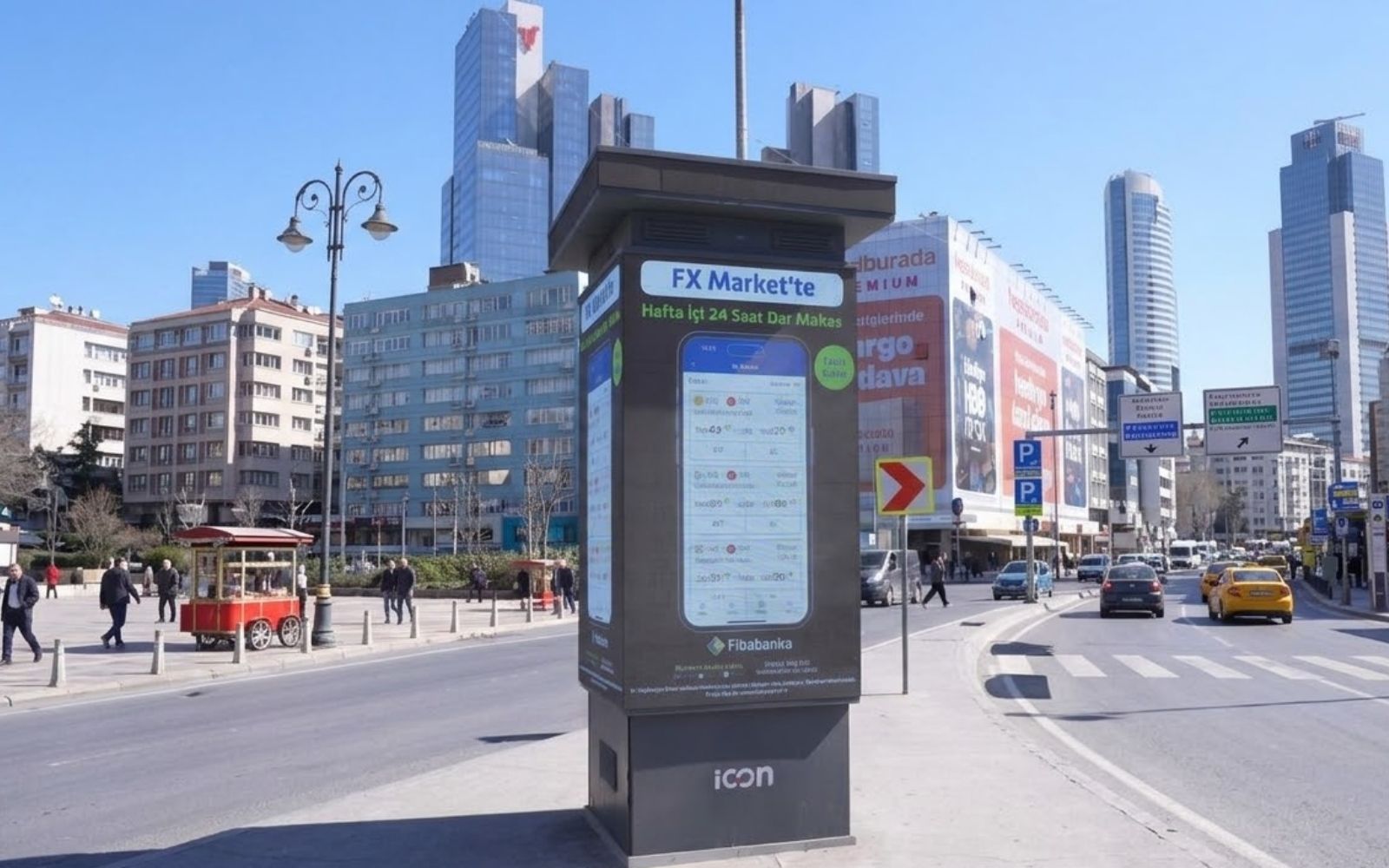 Fibabanka FX Market’i Outdoor Ekranlara Taşıdı
