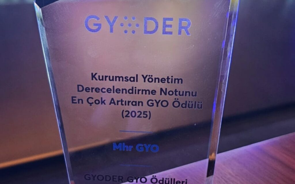 MHR GYO’ya GYODER Zirvesi’nde Anlamlı Ödül | 29 Nisan 2026