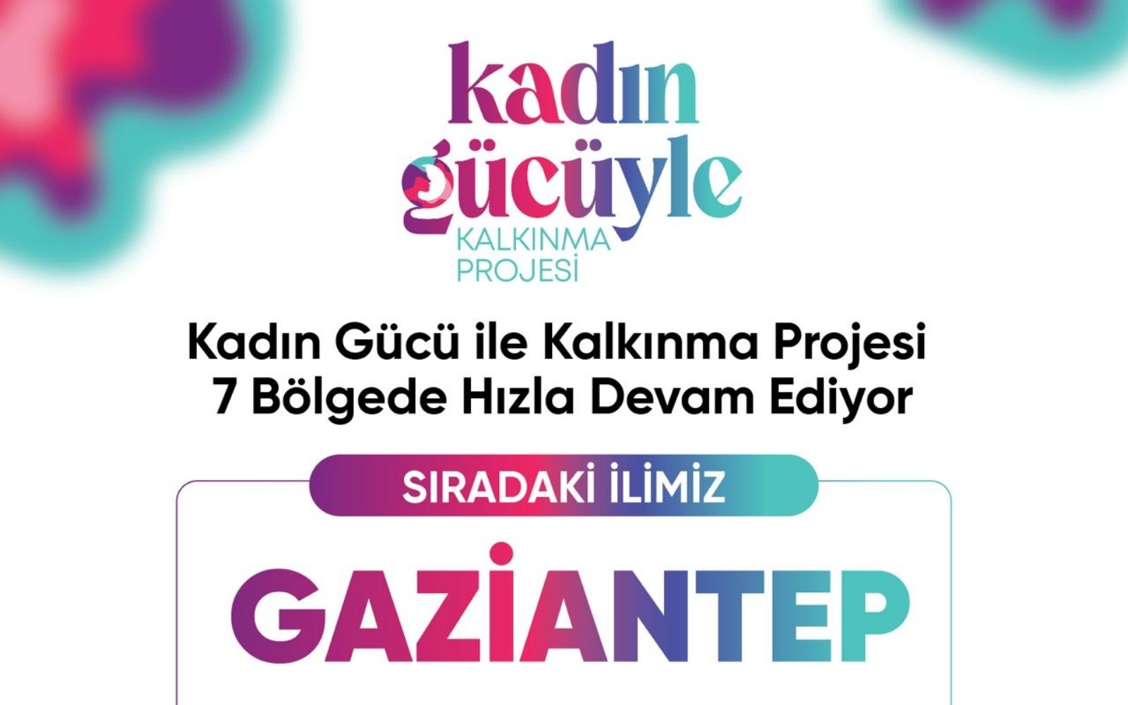 Gaziantep’te Kadın Gücüyle Kalkınma Projesi