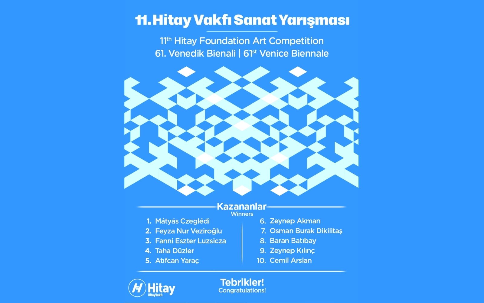 11. Hitay Vakfı Sanat Yarışması Sonuçlandı