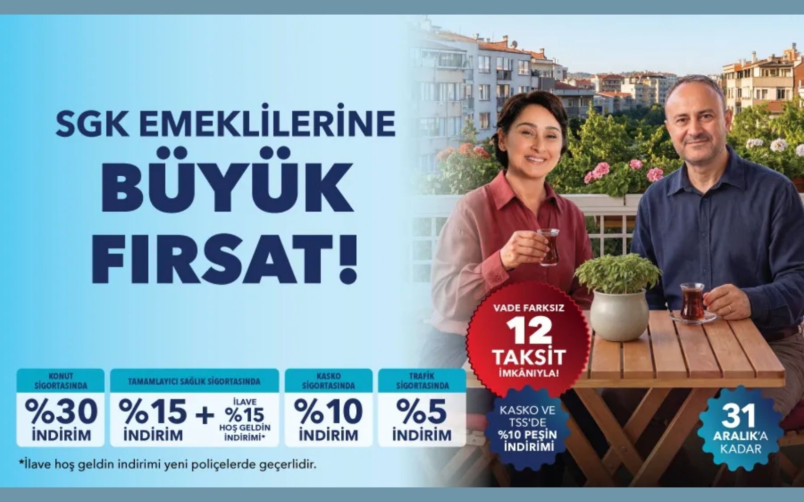 Emekli Dijital Kart Sahiplerine Özel Sigorta İndirimi