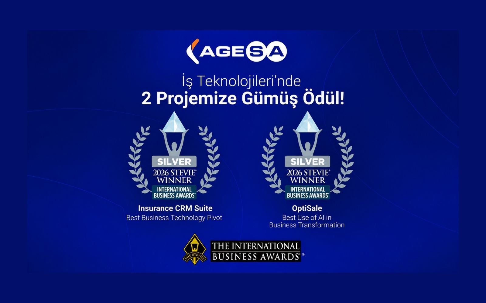 AgeSA’ya Uluslararası Arenada İki Ödül