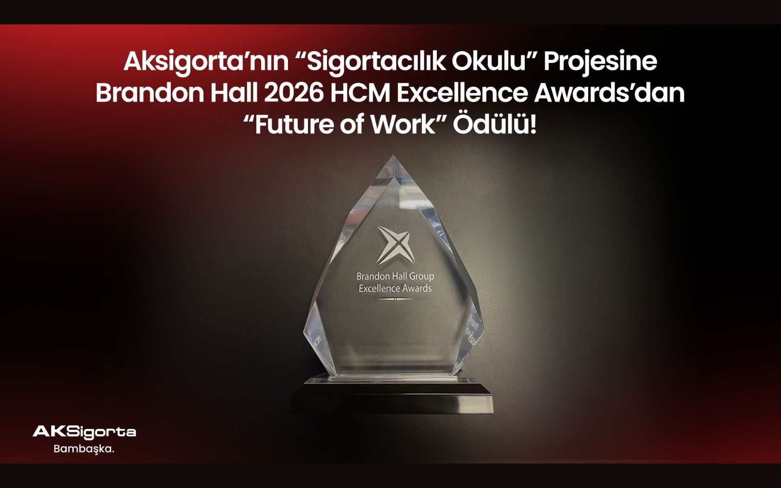 Aksigorta’ya Brandon Hall Group Ödülü