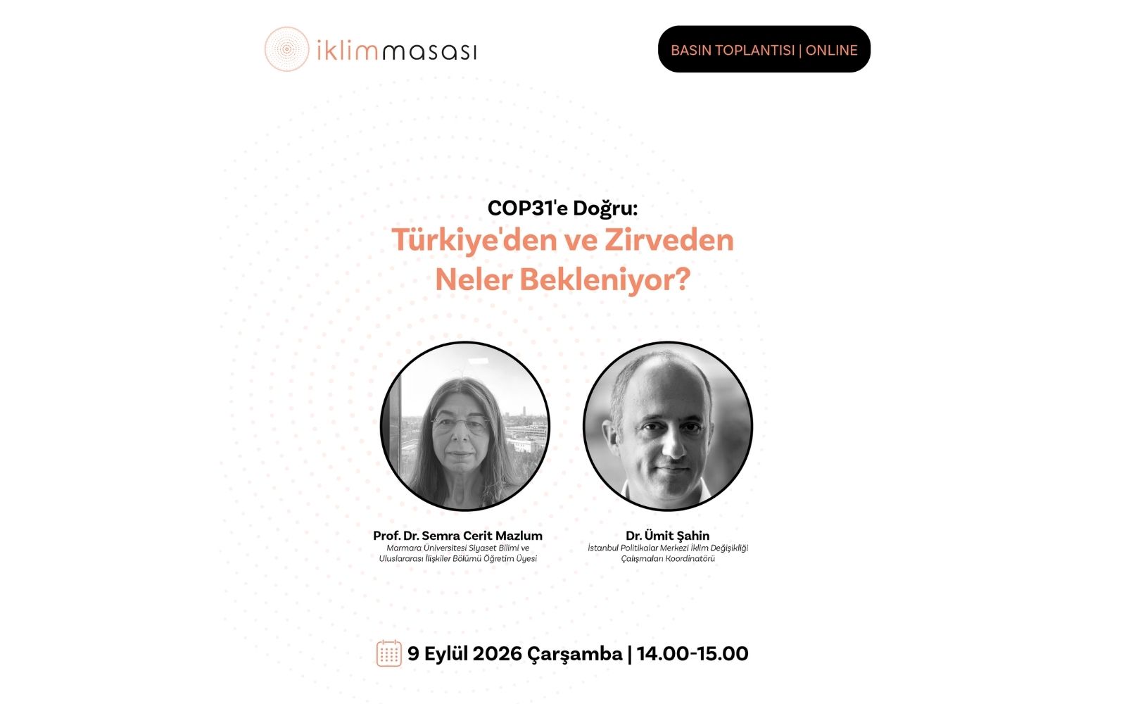 COP31 Öncesi Basın Toplantısı Yapılacak