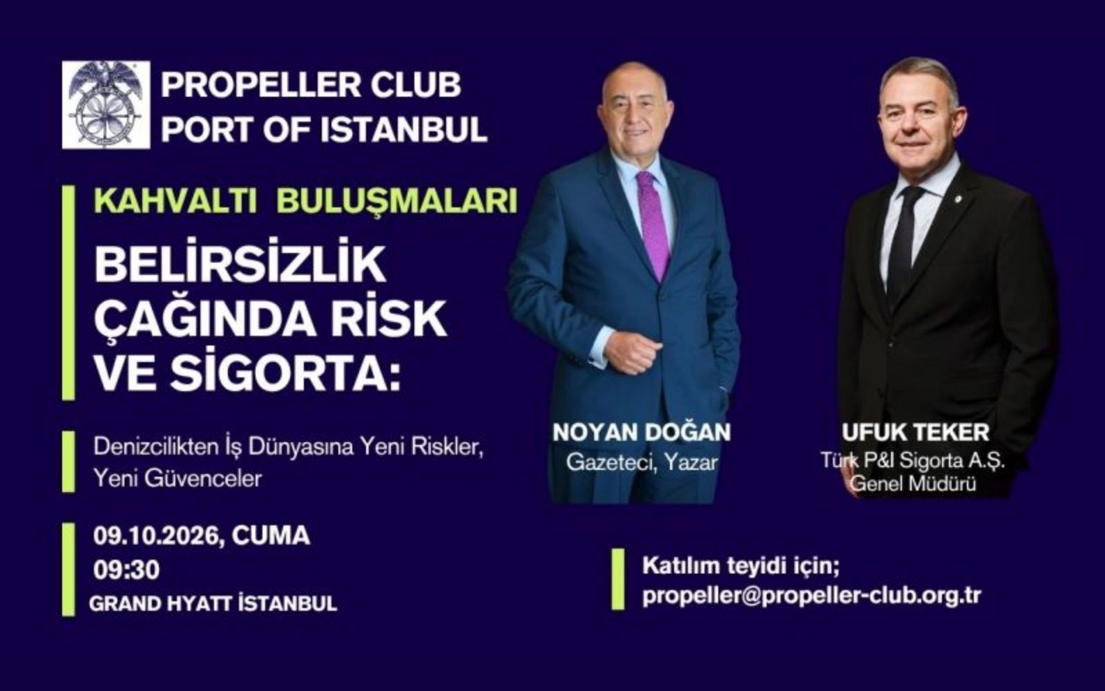 Denizcilikten İş Dünyasına Yeni Riskler, Yeni Güvenceler