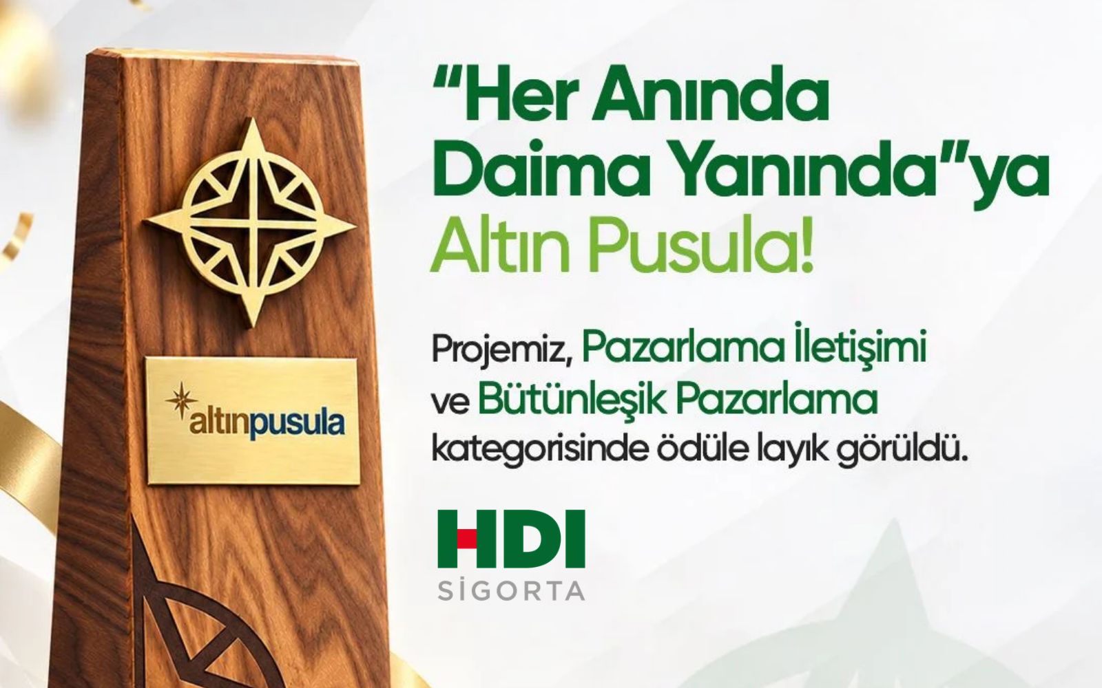 HDI Sigorta’dan Altın Pusula Ödülleri’nde Büyük Başarı