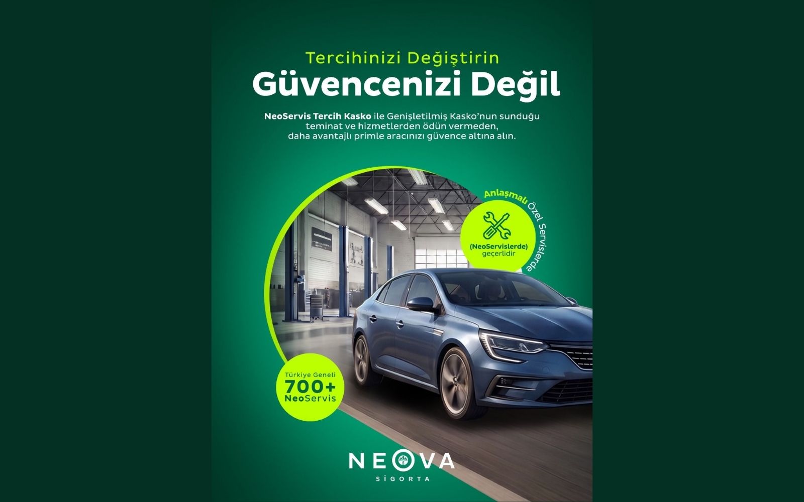 Neova Sigorta, NeoServis Tercih Kasko’yu Duyurdu