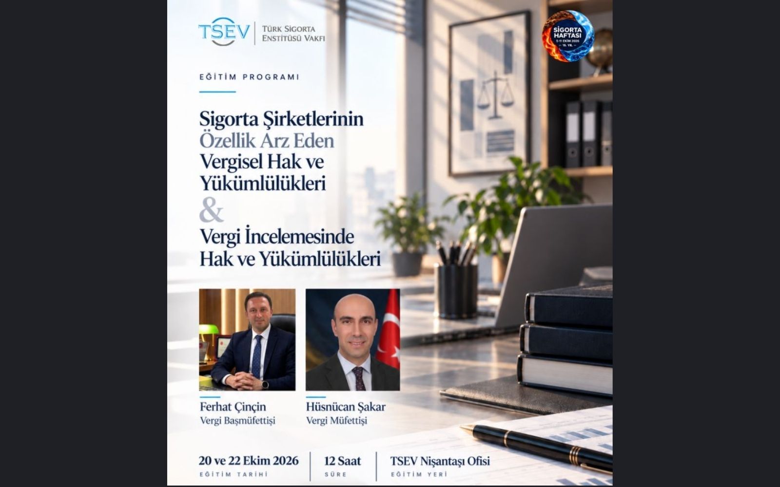 TSEV’den Sigorta Şirketlerine Vergi Eğitimi
