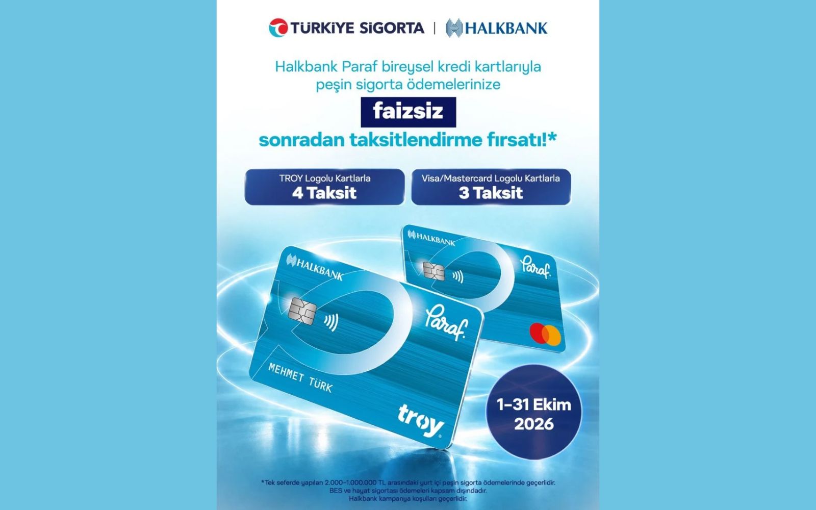 Türkiye Sigorta ve Halkbank Paraf’tan Taksit İmkânı